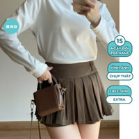 Quần giả váy xếp ly cạp cao chất dạ mềm Miho House