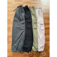 Quần gió nữ túi hộp
