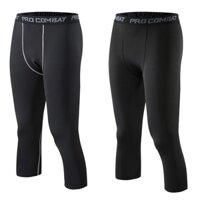 QUẦN GIỮ NHIỆT COMBAT PRO LEGGING NAM DÁNG LỬNG MÀU ĐEN