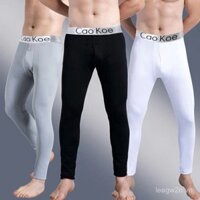 Quần giữ nhiệt nam cao cấp De Rong độc lập, quần legging lót lông cừu nam, dáng ôm, kích thước lớn, mùa thu đông, quần dài giữ nhiệt cho nam