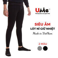 Quần Giữ Nhiệt Nam Dáng Dài, Quần Nỉ Lót Lông Nam Chống Lạnh Siêu Ấm