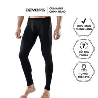 Quần giữ nhiệt nam DEVOPS legging dáng dài lót lông bó cơ form ôm body tập gym chạy bộ bóng đá bóng rổ BLANK TSL1001