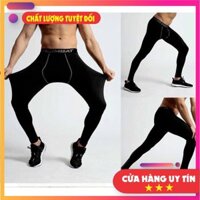 Quần giữ nhiệt nam loại tốt đá bóng thể thao tập gym, co giãn 4 chiêu