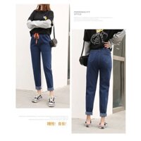 quần jean baggy big size lưng thun dây rút size 65-120kg