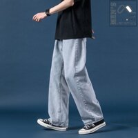 quần jean baggy, jeans bò nam ống suông ống rộng SR01 Style Hàn Quốc 2021 - Hàng nhập khẩu