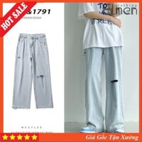 Quần Jean Baggy Nam, Nữ Ống Suông, Rộng - Màu Trẻ Trung, Siêu Hack Dáng