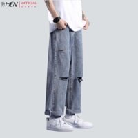 Quần jean baggy nam nữ rách gối cạnh tạo cá tính BESTBOYS TR-01 cực hothit 2022