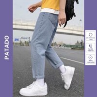 Quần Jean Baggy Nam ống Suông Rộng vải jeans bò cam kết không phai màuTR01 hot trend 2025