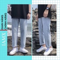 Quần jean Baggy nam ống suông, quần bò nam Hàn Quốc hot trend 2022