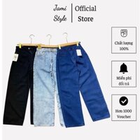 Quần jean baggy nữ lưng cao ống rộng tại Jami Style