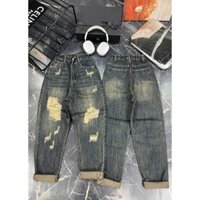 Quần Jean Baggy Nữ Lưng Chun Rách Tua Rua 2286 - 2287