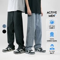 Quần Jean Baggy, Quần Bò Ống Rộng JST04 Màu Đen, Xanh