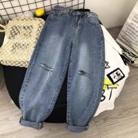 Quần jean baggy rách rối