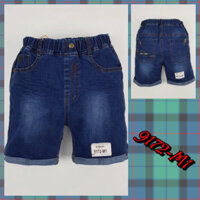 Quần Jean bé trai, lửng, gập gấu, nhăn đùi, màu xanh lá cây lá cây đậm, hiệu kikids, size 25t-29t, ri5 - no1trend_00009_