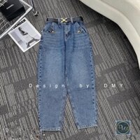 Quần jean boy dáng baggy cách điệu