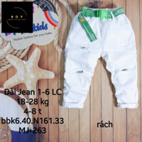 Quần jean dài bé trai màu trắng- quần jean lưng thun- quần bò trắng bé trai bibikids-quần mặc áo dài bé trai