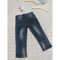 Quần jean dài bé trai xanh đen loang 567