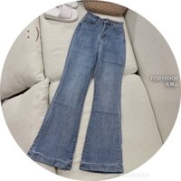 Quần jean dài ống pass dài lai to thời trang