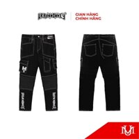 Quần Jean Dài URBAN MONKEY Biker Jean Black Pants Form Regular Fit Nam Nữ Phối Màu Đen