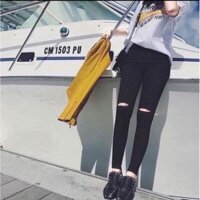 Quần jean đen nữ bigsize , lưng cao co giãn fuff size 58-95kg