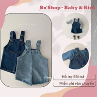 Quần jean đùi cho bé, quần jean lửng bé trai, quần yếm đùi cho bé