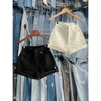 Quần jean ĐÙI LẬT LAI 2 màu trắng, đen _Q 78_chân ngắn BTQ