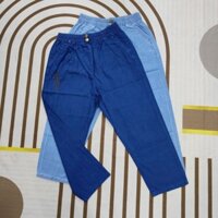 quần jean giấy 9 tất thiêu đùi lưng cao 2 nút