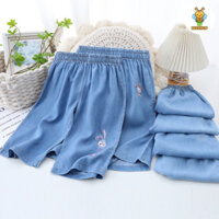 Quần jean giấy suông lửng size đại cho bé gái BEESHOP H25008