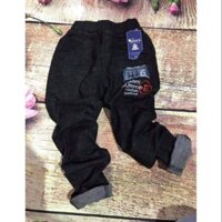 quần jean H nhện đen nhỡ bé trai