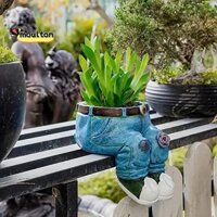 Quần Jean Hoa Trang Trí Chậu Hoa Chậu Trang Trí Bàn Tượng Người Trồng Chậu Hoa Chậu Cây Nhỏ Dễ Dàng Lắp Đặt B