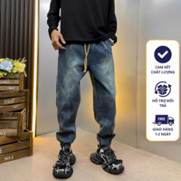 Quần Jean Jogger Dáng Baggy Quần Bò Nam Cạp Chun Vải Co Giãn Mặc Đi làm Đi Chơi Thoải Mái [BGJ-083]
