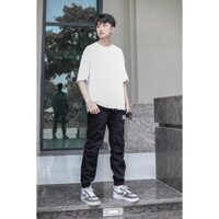 quần jean jogger nam xám và đen co giãn bó gấu lưng chun vn chuyensiluxury hà nội hcm