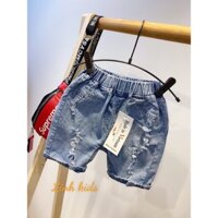 Quần Jean LINHKIDS rách đùi sành điệu cho bé gái (5-23kg)