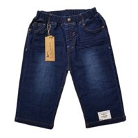 Quần jean lửng bé trai mặc đi chơi ,nhăn đùi,xanh đậm,hiệu kikids,size đại 25t-29t, top1trend_00009_9182-M1