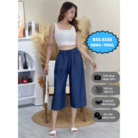 Quần Jean lửng ống suông rộng chất Jean lụa mềm mỏng thoáng mát Bigsize mã SP013