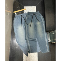 Quần jean lưng thun baggy vải mềm