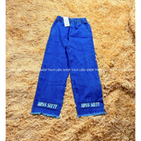 Quần jean lưng thun ống rộng size 45-50kg