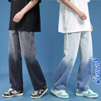 Quần Jean Nam Baggy Màu Loang HotHit Xanh Đen Chất Liệu Dày Dặn Cao Cấp Jean 18