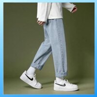 quần jean nam baggy ống rộng chất bò đẹp kiểu dáng suông cao cấp 019