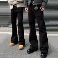 Quần Jean Nam Bootcut Jeans Cleanfit Cao Cấp Thời Trang loe Quần Đen S-3XL