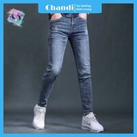 Quần Jean Nam cao cấp co dãn 4 chiều Thương Hiệu Chandi, phong cách hàn quốc trẻ trung cá tính HD23 - MÀU XANH - 30