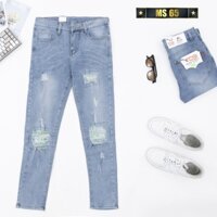 Quần Jean Nam cao cấp co dãn 4 chiều Thương Hiệu Chandi, phong cách hàn quốc trẻ trung cá tính MR9012 - MÀU XANH - 29