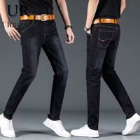 Quần Jean Nam Cao Cấp Công Sở Slim Fit Thời Trang Màu Trơn