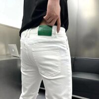 Quần jean nam 🔥Cao Cấp🔥 mẫu trắng rách gối chất bò cao cấp co dãn 4 chiều