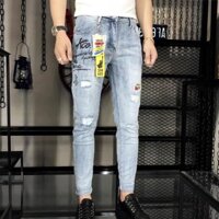 QUẦN JEAN NAM CO GIÃN ỐNG CÔN BODY THÊU PHONG CÁCH HÀN QUỐC LINH FASHION