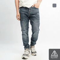 Quần jean nam D2SHOP, quần jeans xanh bạc túi thêu M [J-2335]