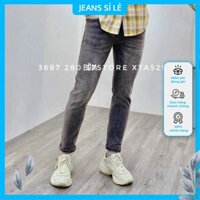 Quần jean nam dài màu xám trơn phong cách trẻ trung năng động – Shop jean sỉ lẻ