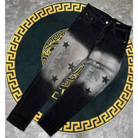 Quần jean nam đen cao cấp giá rẻ họa tiết LOANG MÀU sang trọng chất bò vải dày mẫu mới hot trend SHOP_MQ77