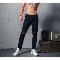Quần jean nam đen cao cấp mtj50