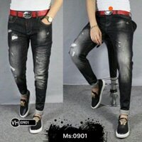 Quần jean nam đen cực bụi